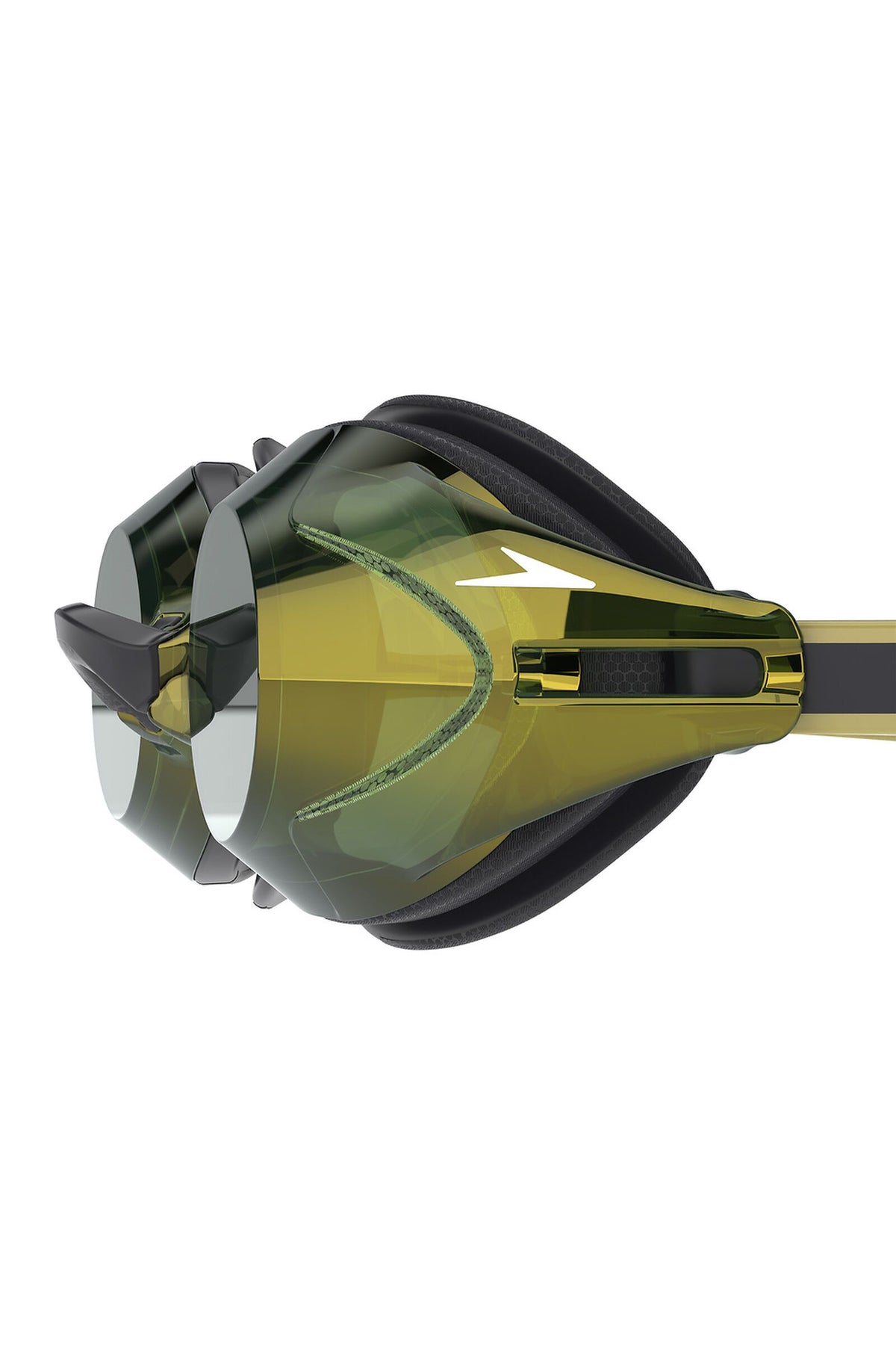 Speedo Adult Mirrored Goggles - Vanquisher 3.0 Black/Emerald/Gold