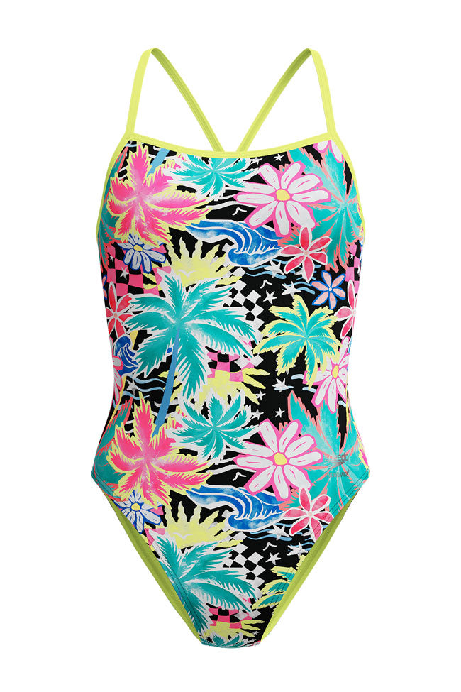 Speedo Womens Tropicana Endurace+ Printed V-Back 2.0 One Piece