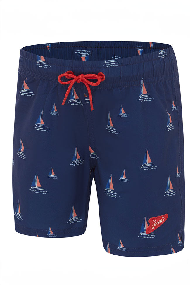 Speedo Toddler Boys 4way Stretch Sail Boat Shorties