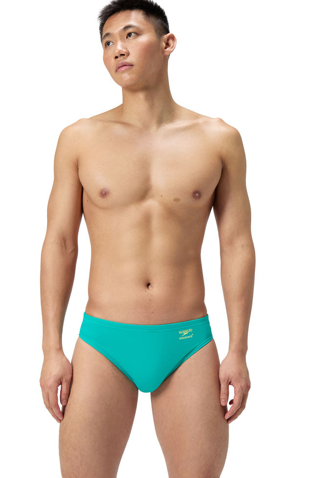 Speedo Mens Endurance+ Turquoise Gem Solid Brief