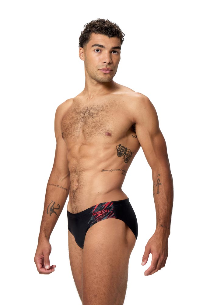 Speedo Mens Medley 7cm Brief - High Risk Red