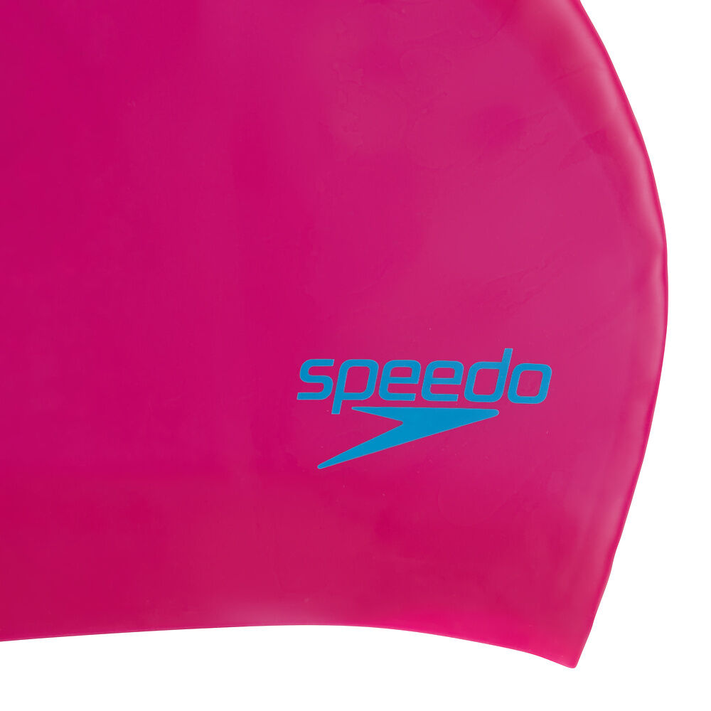 Speedo Junior Long Hair Cap - Pink/Blue