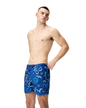 Speedo Mens Printed Leisure 16inch Water Short - Cerulean Blue