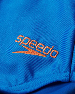 Speedo Junior Girls Long Sleeve One Piece - Punch Blue