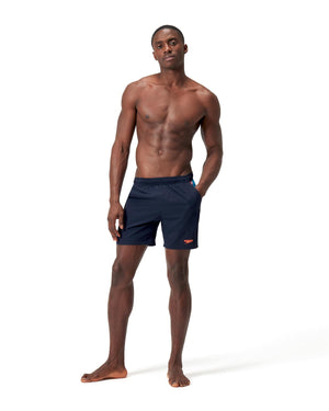 Speedo Mens Xpress Lite Panel 16inch Watershort - True Navy/ Picton Blue/ Siren Red