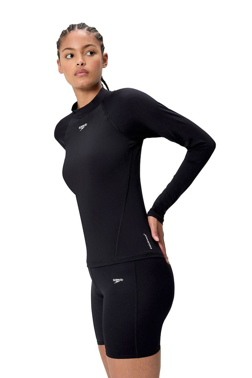 Speedo Womens Logo Womens Long Sleeve Rash Top - Classics