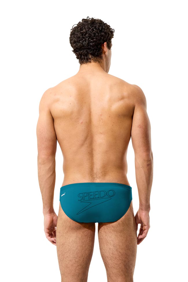 Speedo Mens 2.5" Logo Brief - Teal Abyss