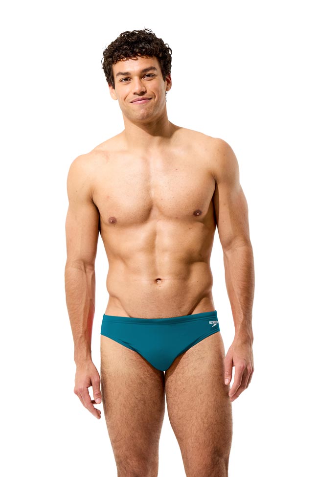 Speedo Mens 2.5" Logo Brief - Teal Abyss