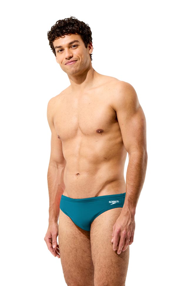 Speedo Mens 2.5" Logo Brief - Teal Abyss