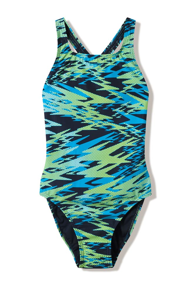 Speedo Womens Printed Medalist One Piece - Hyperboom