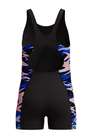 Speedo Girls Splice Muscleback Legsuit - Hyperboom