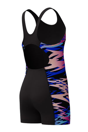Speedo Girls Splice Muscleback Legsuit - Hyperboom