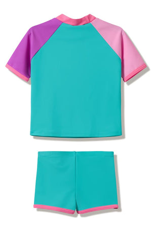 Speedo Toddler Girls Short Sleeve Rashguard Set - Endurasoft