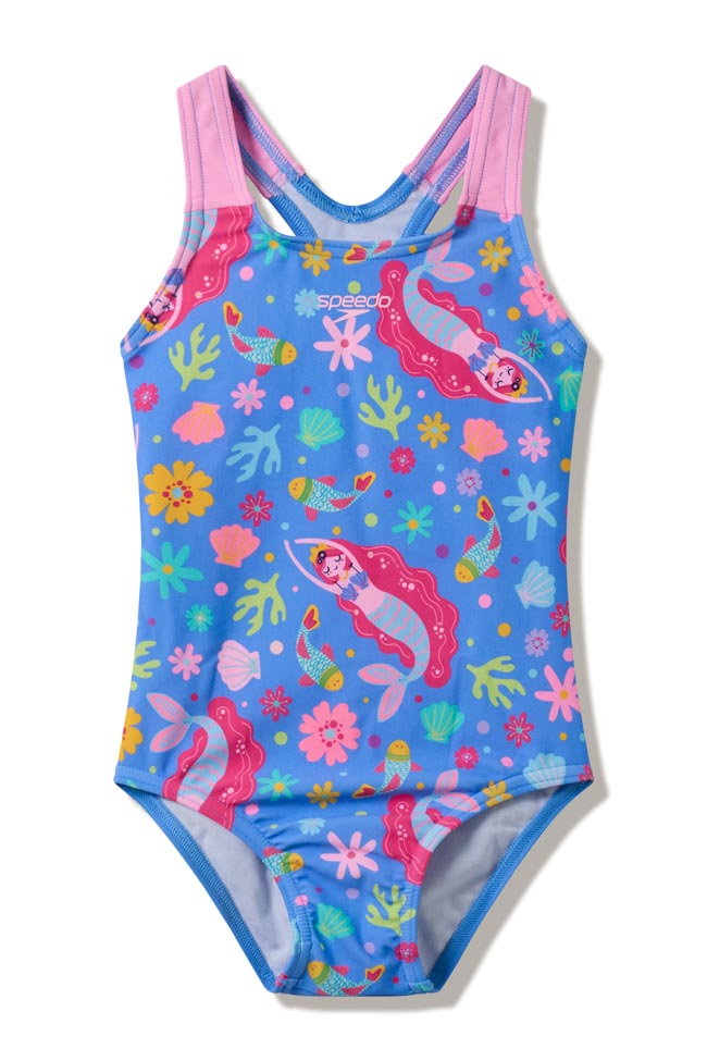 Speedo Toddler Girls Printed One Piece - Under the Sea