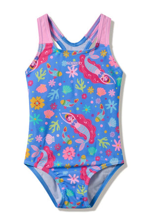 Speedo Toddler Girls Printed One Piece - Under the Sea
