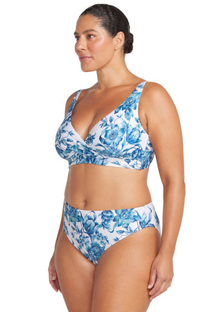 Artesands Bois De Croix Monet Curve Fit Mid Rise Swim Pant - Bois De Croix