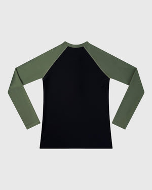 Aqua Blu Boys Long Sleeve Rash Vest - Building Blocks