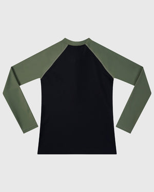 Aqua Blu Boys Long Sleeve Rash Vest - Building Blocks