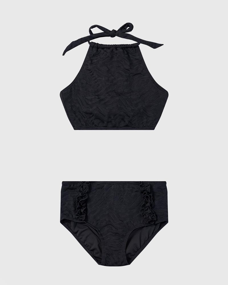 Aqua Blu Girls Halter Neck Bikini Set - Stepping Stones