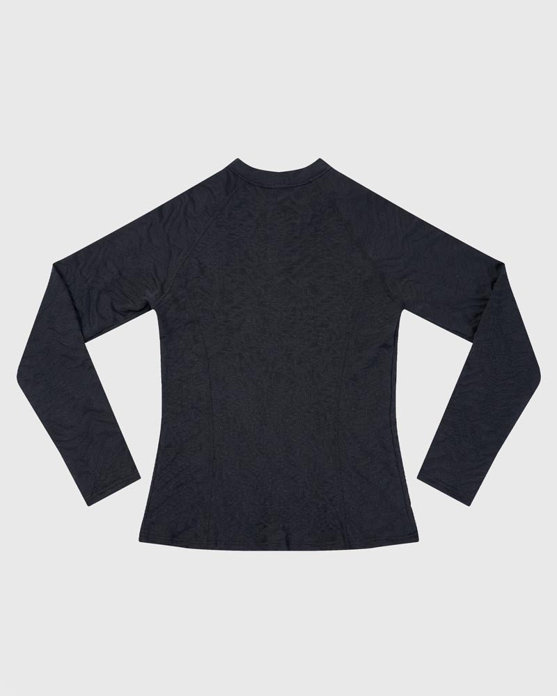 Aqua Blu Girls Long Sleeve Rash Vest - Stepping Stones