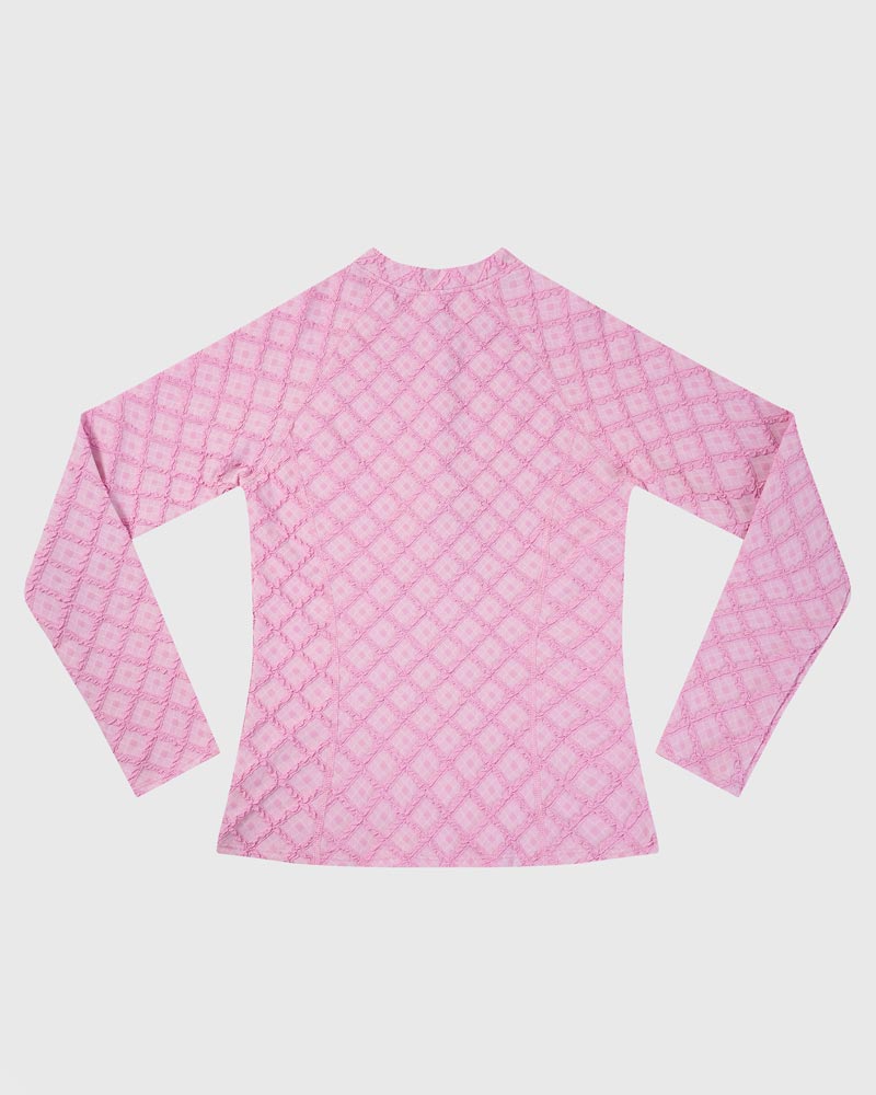 Aqua Blu Girls Long Sleeve Rash Vest - Stepping Stones