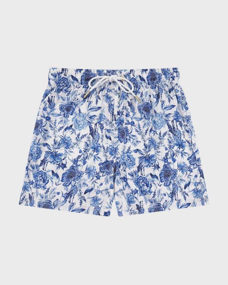 Aqua Blu Boardshort - Azalea - Splish Splash Swimwear