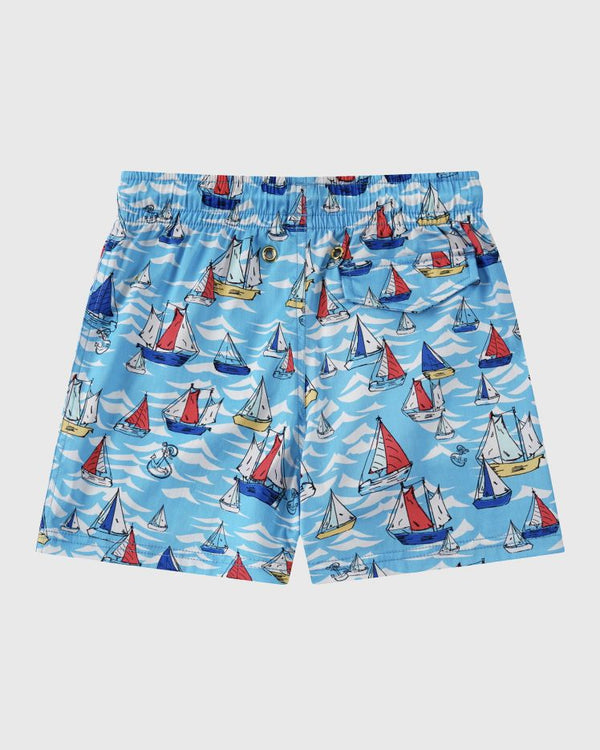 Aqua Blu Boys Boardshort - Helm - Splish Splash Swimwear