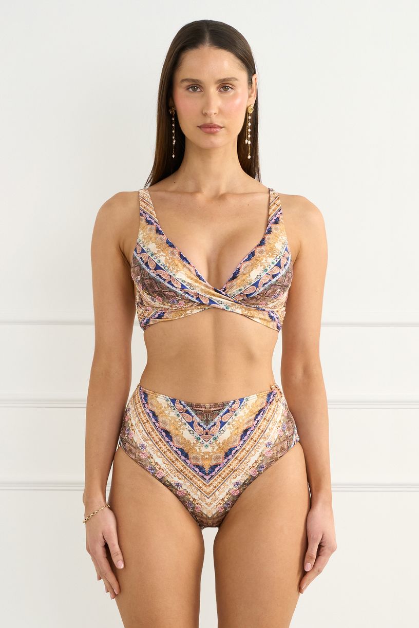 Aqua Blu Womens Tahlia Crop - Entramado