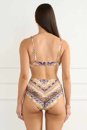 Aqua Blu Womens Tahlia Crop - Entramado