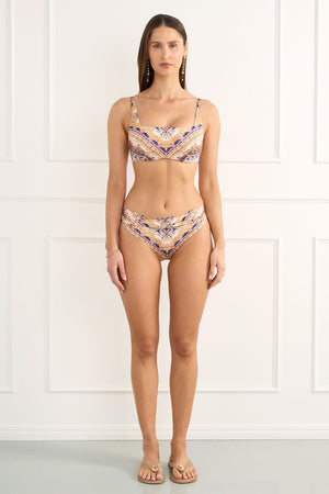 Aqua Blu Womens Courtney Cross Front Pant - Entramado