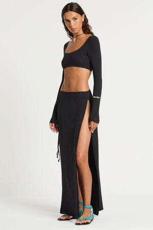Bond-eye Wynn Maxi Skirt - Black