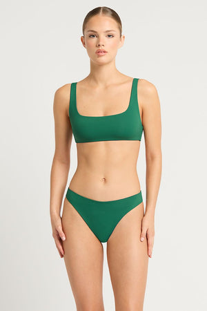 Bond-eye Reversible Quinn Crop - Petrol Blue/Forest