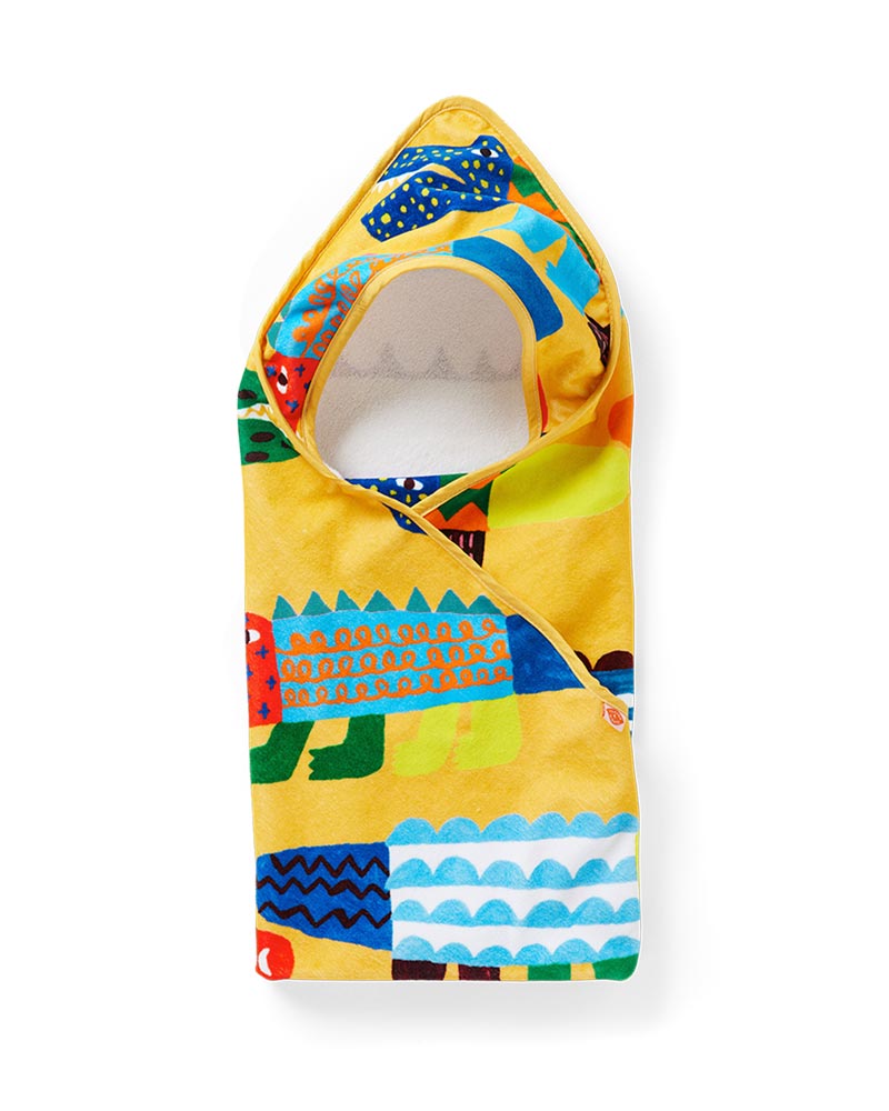 Halcyon Nights Baby Hooded Towel - Chomp