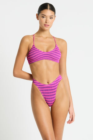 Bond-eye Christy Brief - Cerise Stripe