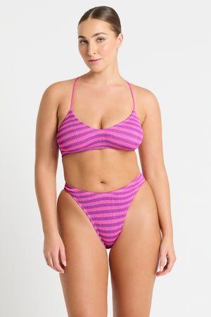 Bond-eye Christy Brief - Cerise Stripe