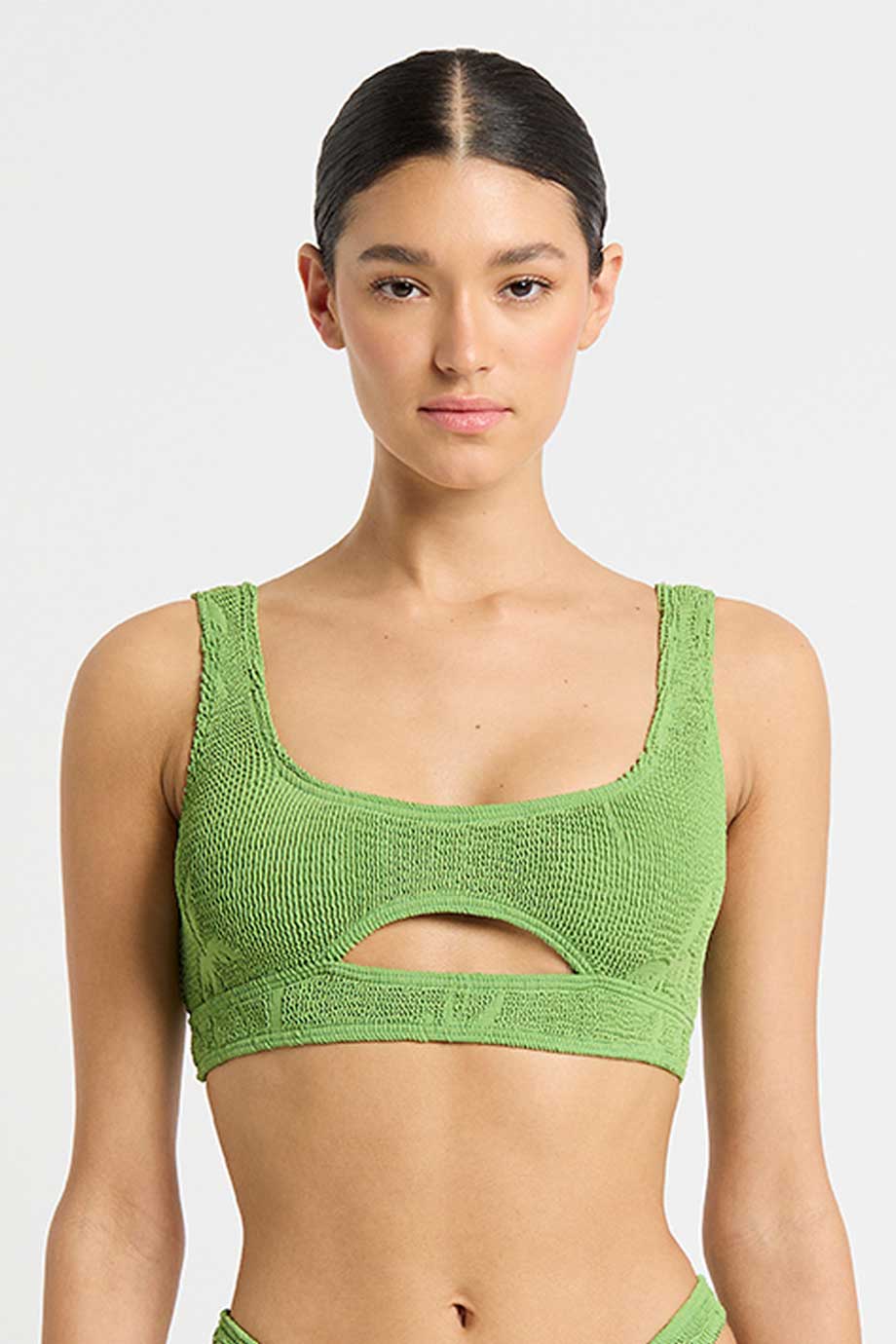 Bond-eye The Sasha Crop - Matcha Palm