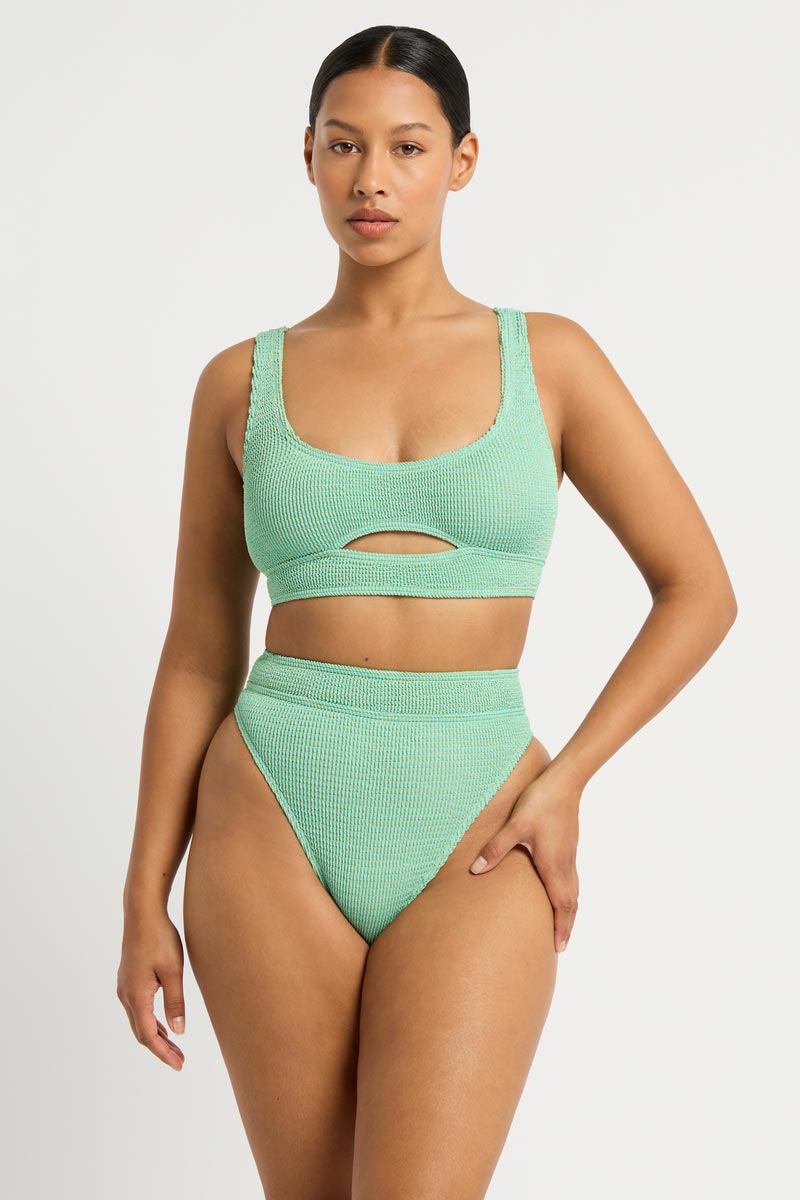 Bond-eye The Sasha Crop - Bermuda Lurex