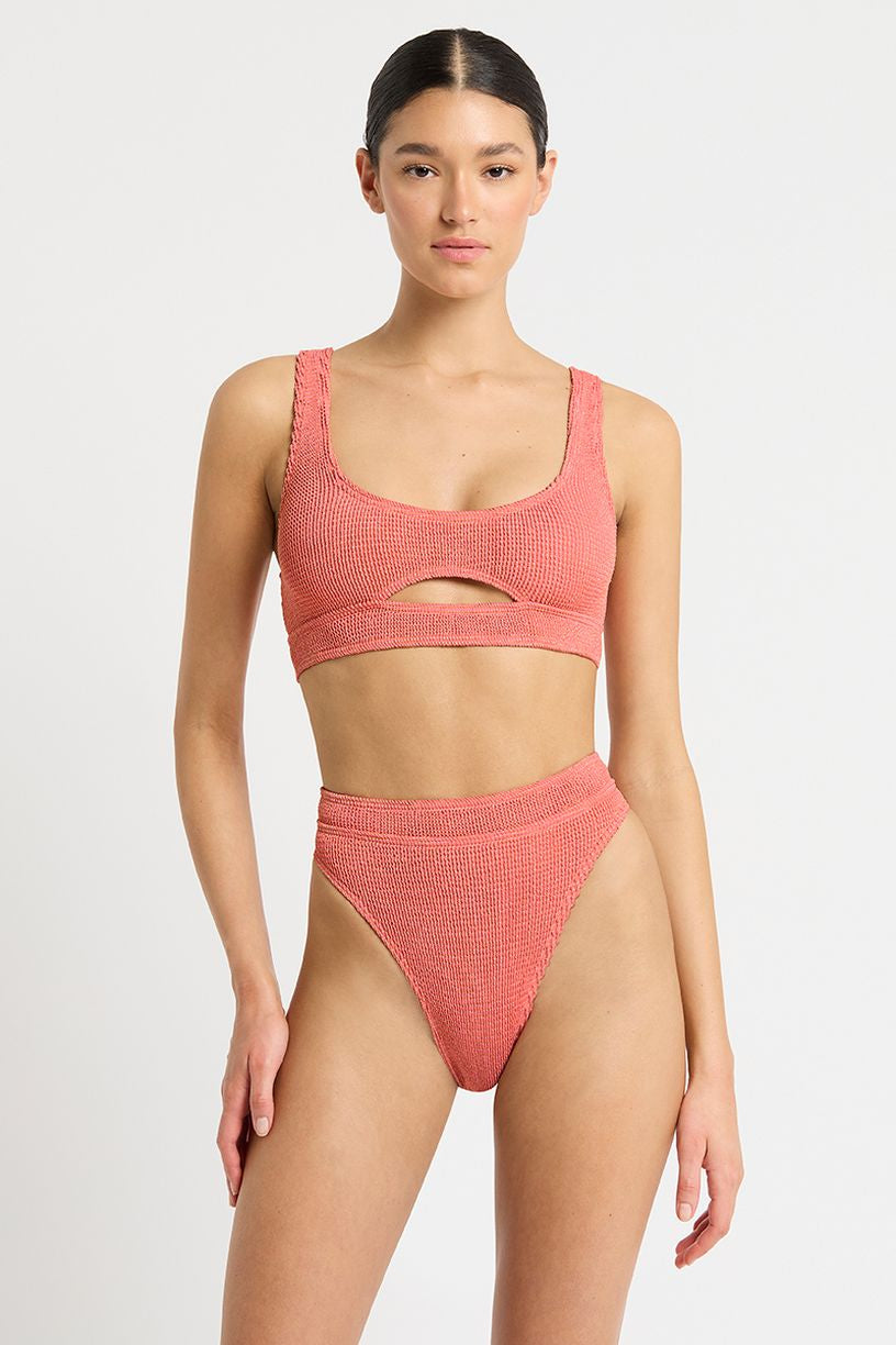 Bond-eye The Sasha Crop - Shell Lurex