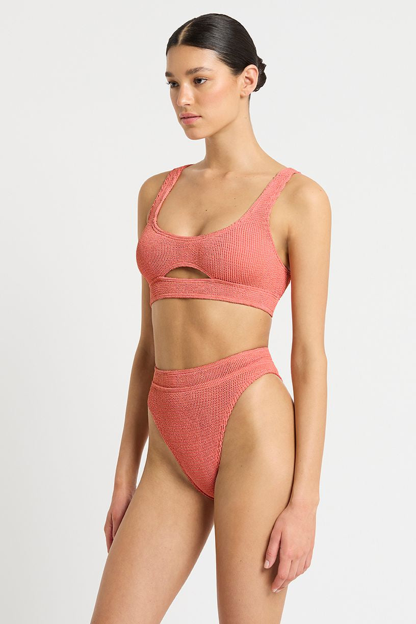 Bond-eye The Sasha Crop - Shell Lurex