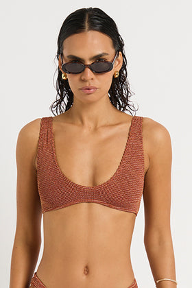Bond-Eye Scout Crop - Ginger Lurex