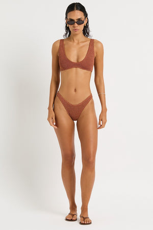 Bond-Eye Scout Crop - Ginger Lurex