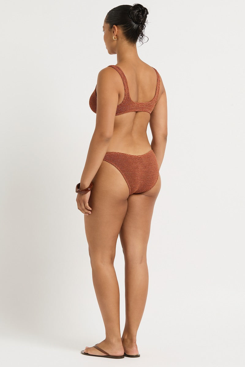 Bond-Eye Scout Crop - Ginger Lurex