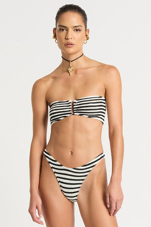 Bond-eye Blake Bandeau - Black Dot Stripe