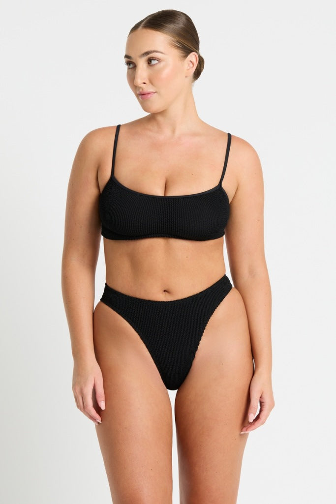 Bond-eye The Strap Saint Crop - Black Eco