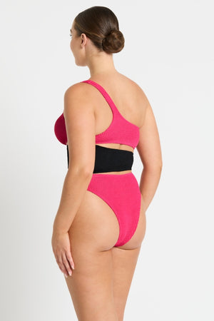 Bond-eye Splice Rico One Piece - Raspberry Black