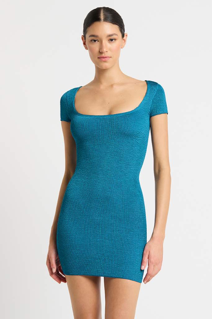 Bond-eye The Jerrie Dress - Ocean Shimmer