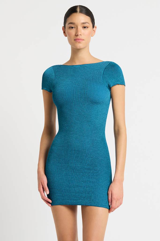 Bond-eye The Jerrie Dress - Ocean Shimmer