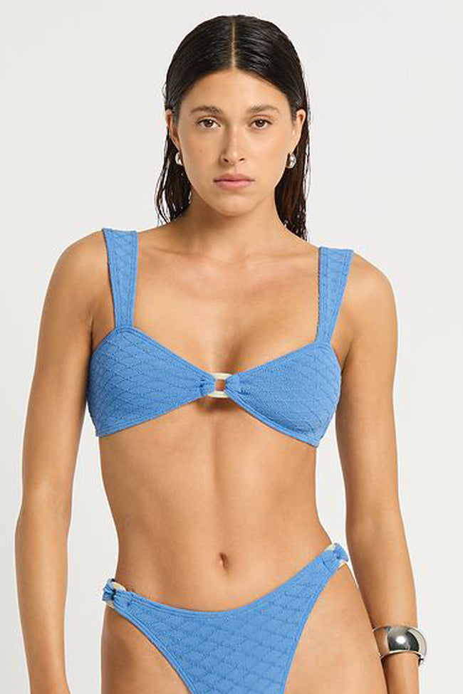 Bond-Eye Ring Delphi Crop - French Blue