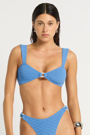 Bond-Eye Ring Delphi Crop - French Blue