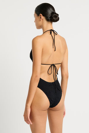 Bond-Eye The Beaded Fowler One Piece - Black Tiger